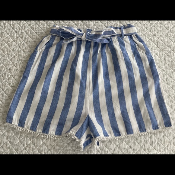 Girls Rare Editions Blue and White Shorts Set, Size 14 - Picture 12 of 12
